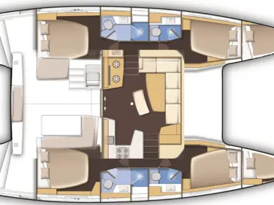 Bareboat Rental Catamaran Lagoon with a boat licence