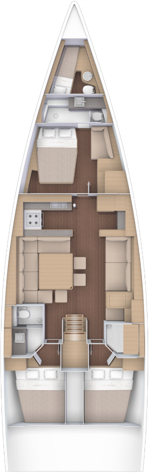 Dufour Dufour 56 Exclusive charter bareboat or captained in  Primošten