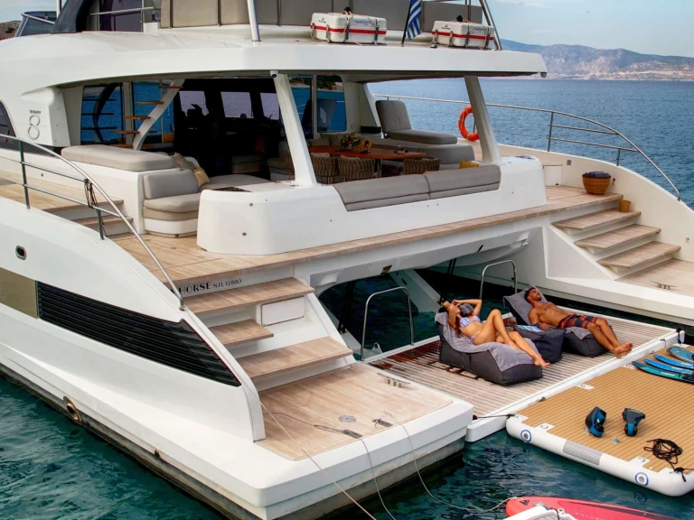 Lagoon CRAZY HORSE charter bareboat or captained in  Athens
