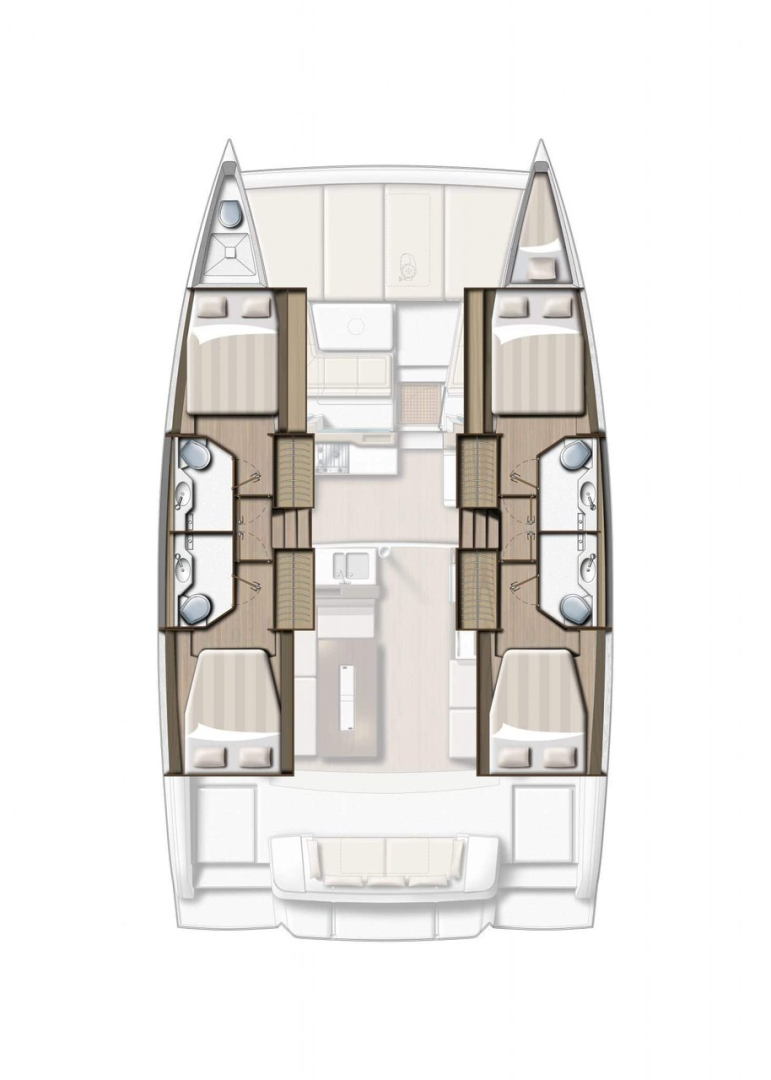 Catamaran rental in Biograd na Moru - Bali Bali 4.2