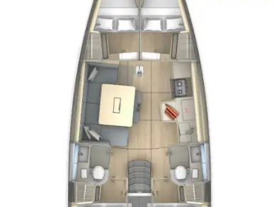 Bareboat Rental Sailboat Dufour with a boat licence