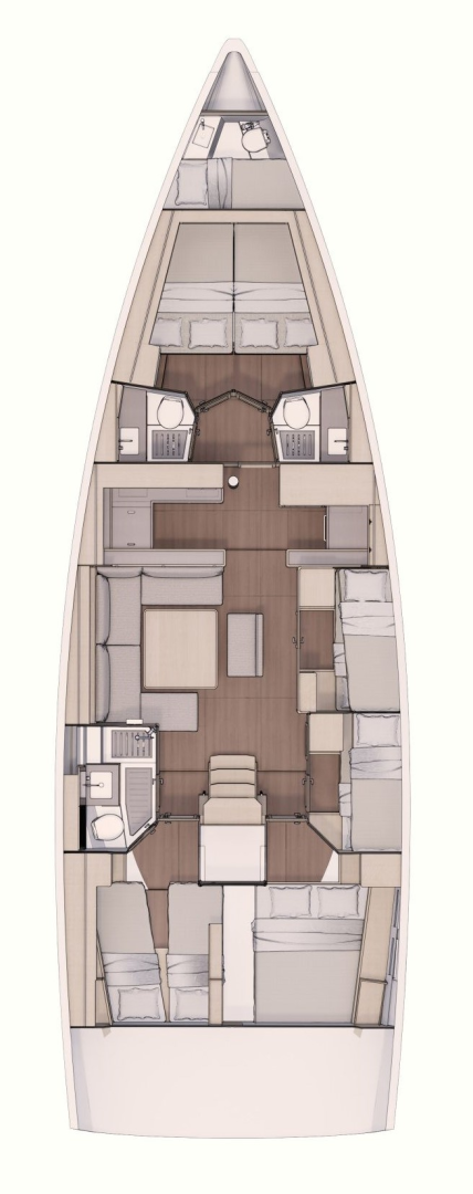 Sailboat rental with or without captain Dufour Sukošan