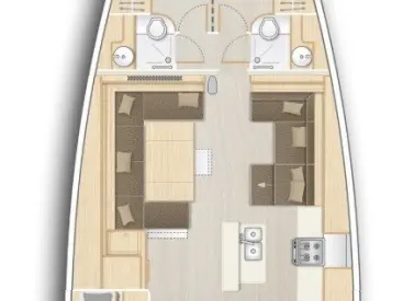 Bareboat Rental Sailboat Hanse with a boat licence