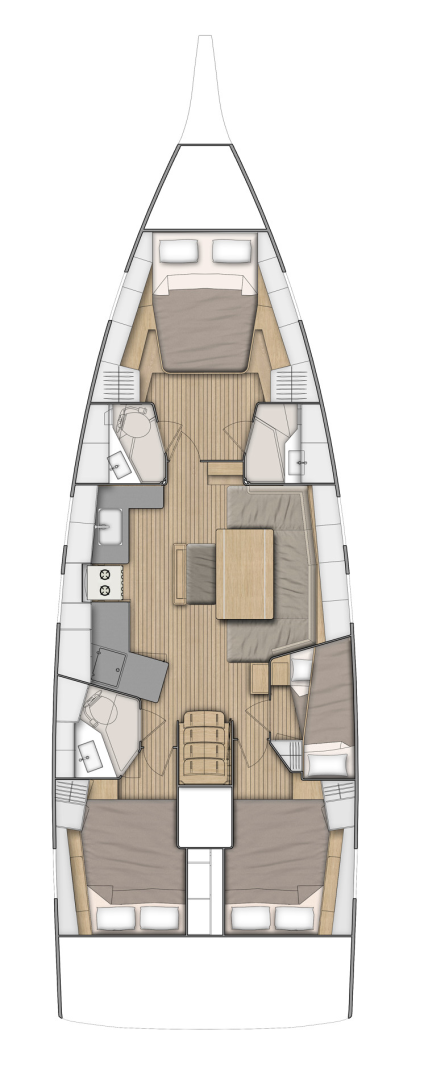 Sailboat rental in Komolac - Bénéteau Oceanis 46.1