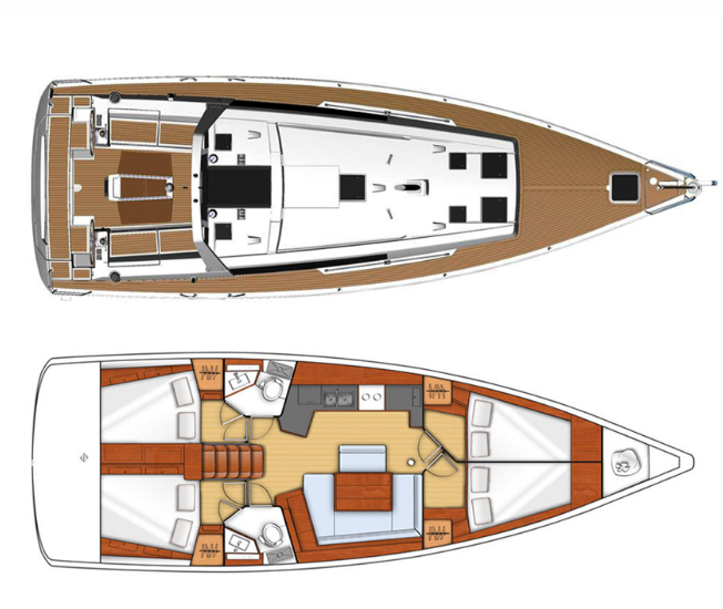 Yacht charter Lefkáda cheap Oceanis 45