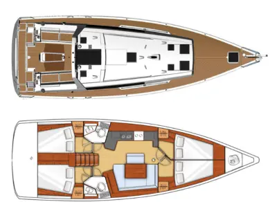 Yacht charter Lefkáda cheap Oceanis 45