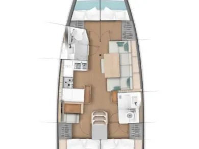 Jeanneau Sun Odyssey 440 charter bareboat or captained in  Fethiye