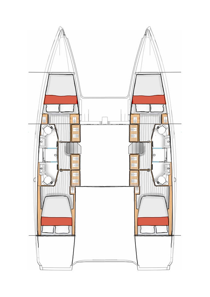 Catamaran rental in Komolac - Excess Excess 13 - 4 + 2 cab.