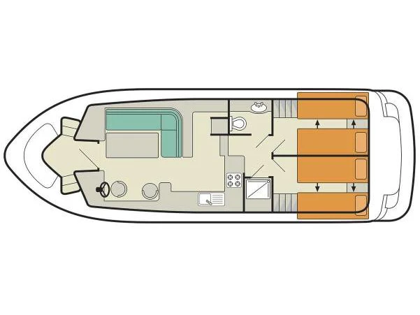 Bareboat Rental Motorboat Le Boat with a boat licence