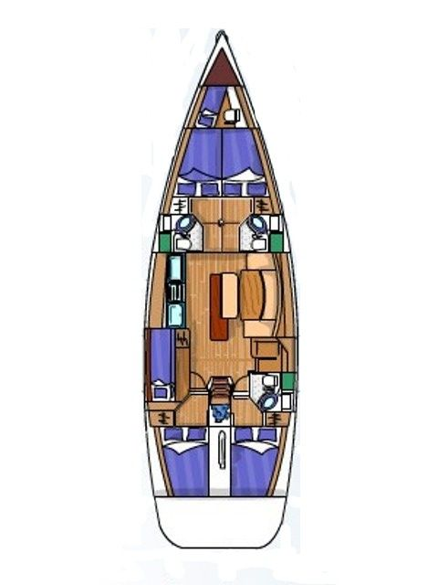Sailboat rental in Sukošan - Bénéteau Cyclades 50.5