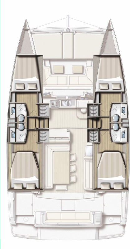 Catamaran rental with or without captain Bali Kaštela