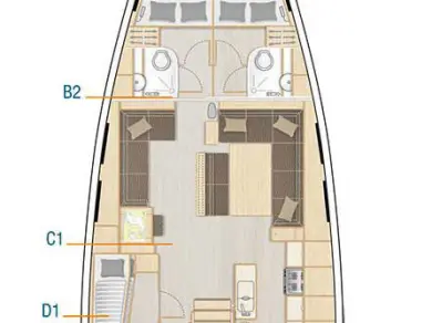 Rent a Hanse Hanse 548 Kaštela