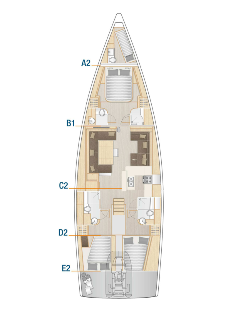 Sailboat for rent Seget Donji at the best price