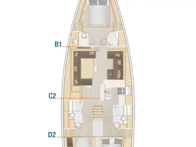 Sailboat for rent Seget Donji at the best price