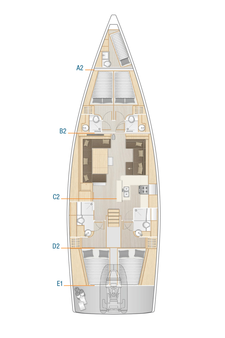 Hanse Hanse 588 in Sukošan on SamBoat