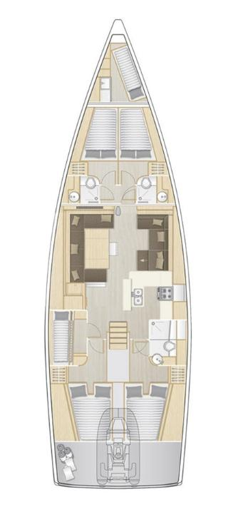 Sailboat rental with or without captain Hanse Kaštela