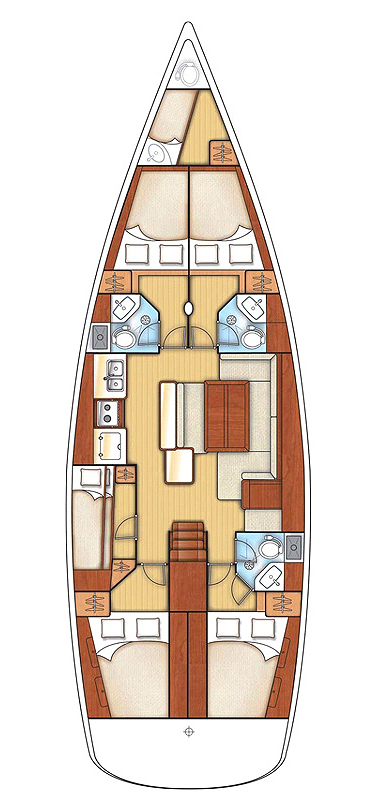 Bareboat Rental Sailboat Bénéteau with a boat licence