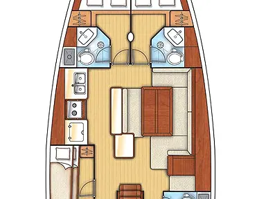 Bareboat Rental Sailboat Bénéteau with a boat licence