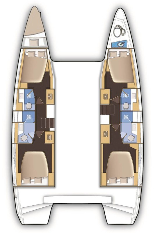 Catamaran rental with or without captain Lagoon Lefkáda