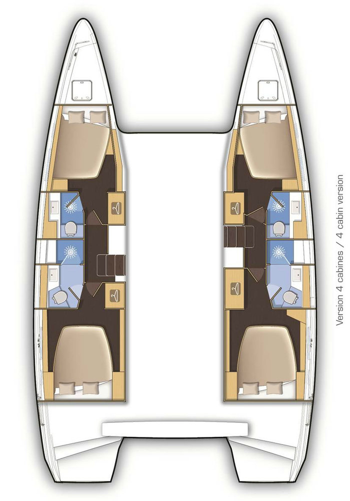 Bareboat Rental Catamaran Lagoon with a boat licence