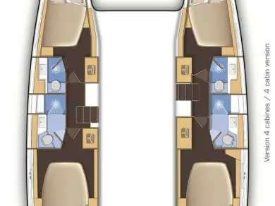 Bareboat Rental Catamaran Lagoon with a boat licence