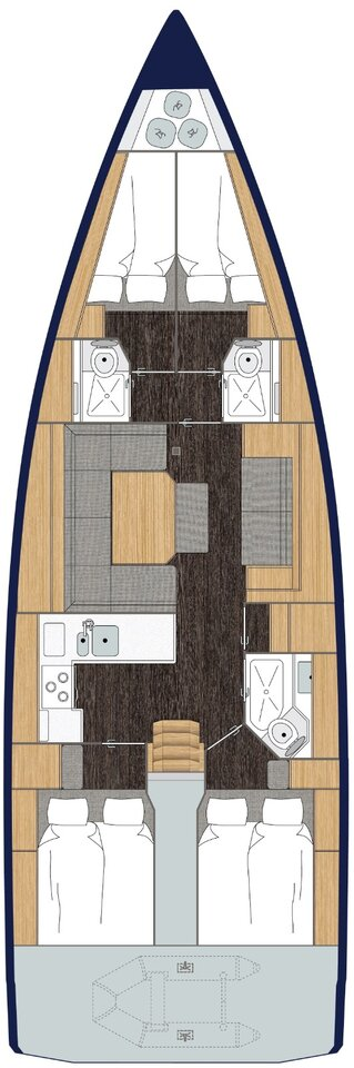 Sailboat rental in Göcek - Bavaria Bavaria C45