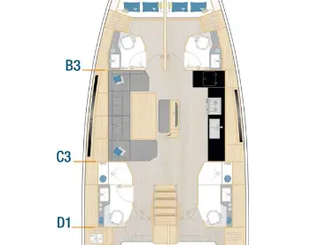 Sailboat rental in Kaštela - Hanse Hanse 460