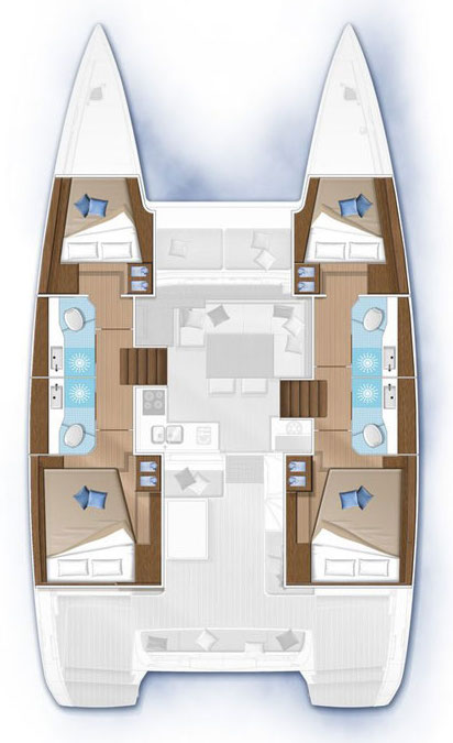 Bareboat Rental Catamaran Lagoon with a boat licence