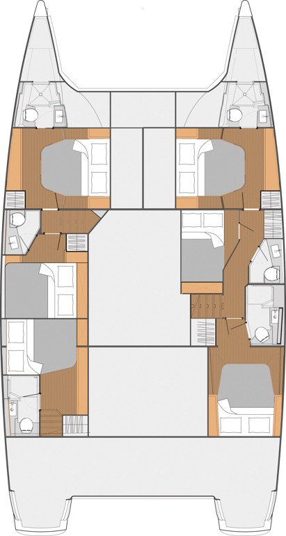Catamaran rental with or without captain Fountaine Pajot Trogir