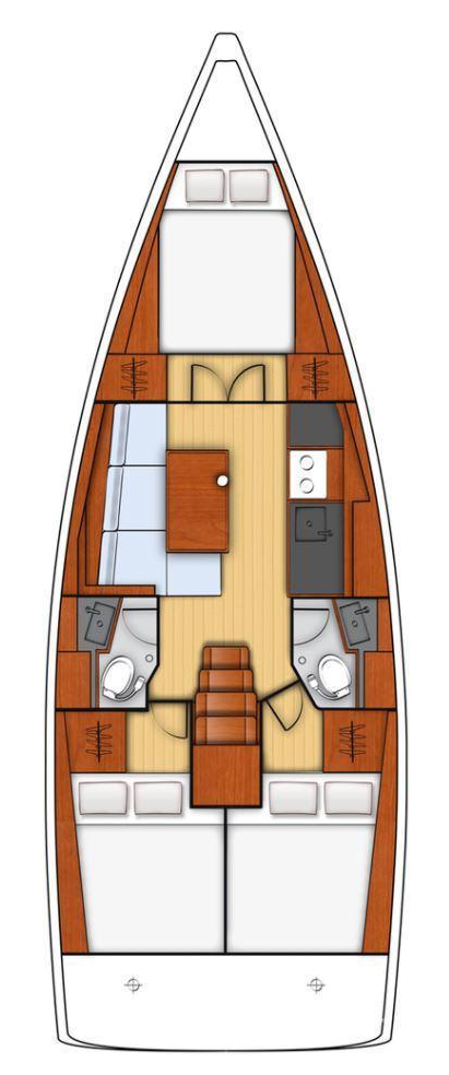 Bareboat Rental Sailboat Bénéteau with a boat licence
