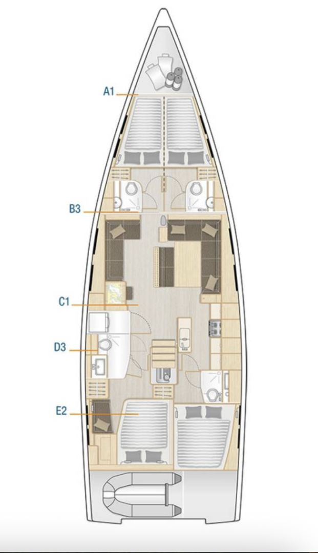 Yacht charter Seget Donji cheap Hanse 548