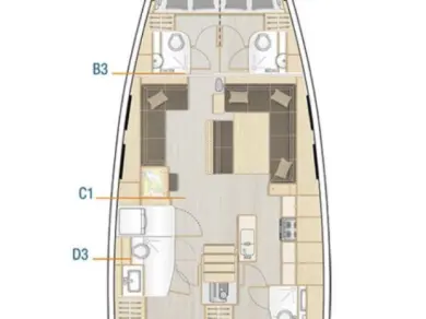 Yacht charter Seget Donji cheap Hanse 548