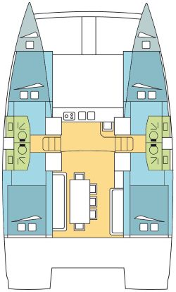 Catamaran for rent Le Marin at the best price