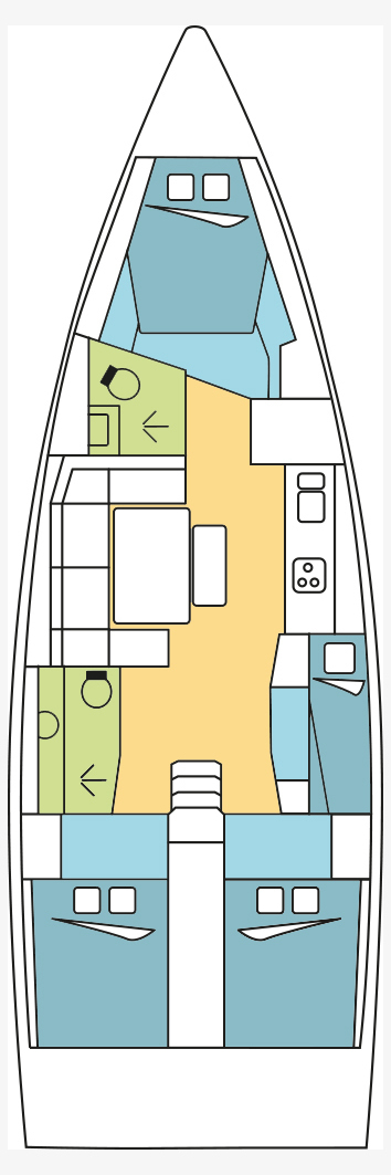 Sailboat rental with or without captain Dufour Le Marin