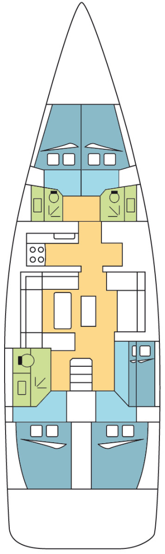 Bareboat Rental Sailboat Dufour with a boat licence