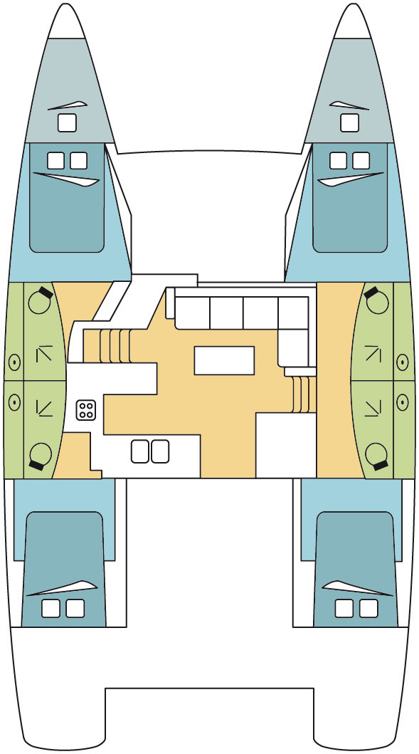 Catamaran rental in Alimos - Fountaine Pajot Elba 45