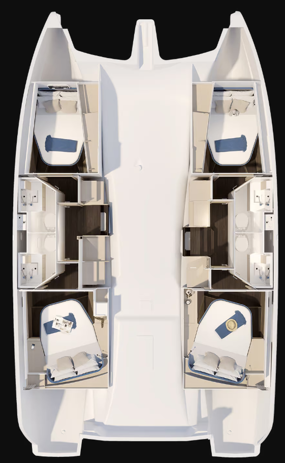 Fountaine Pajot Fountaine Pajot FP 41 Quatuor 4 in Saint-Mandrier-sur-Mer on SamBoat