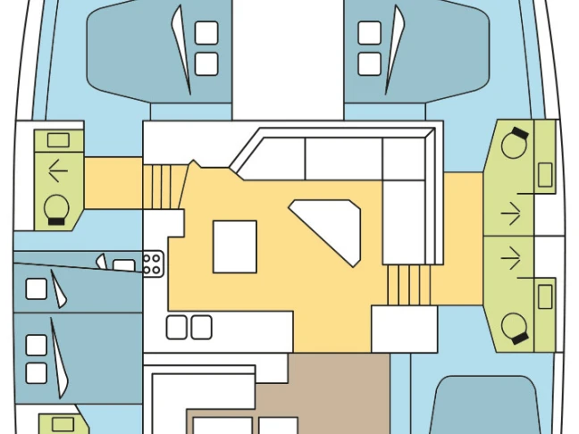 Fountaine Pajot Tanna 47 in Olbia on SamBoat