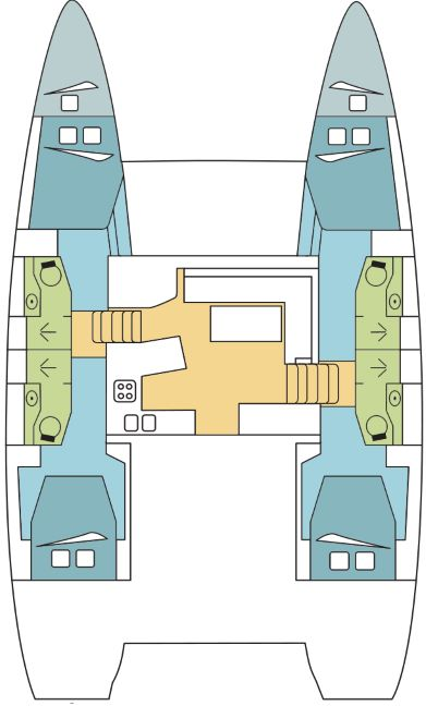 Bareboat Rental Catamaran Lagoon with a boat licence