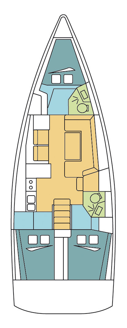 Sailboat rental with or without captain Bénéteau La Paz