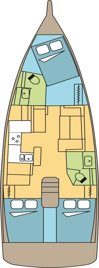 Sailboat rental with or without captain Jeanneau Nassau