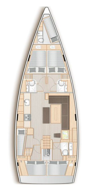 Sailboat rental with or without captain Hanse Nikiána