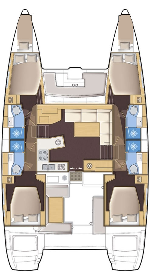 Catamaran rental with or without captain Lagoon Kaštela