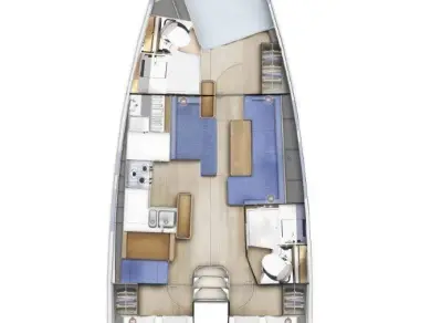 Bareboat Rental Sailboat Jeanneau with a boat licence