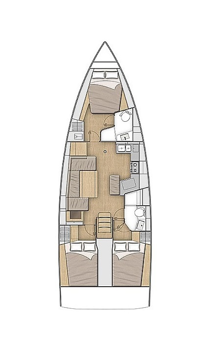 Sailboat rental with or without captain Bénéteau Lefkáda