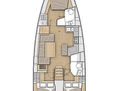 Sailboat rental with or without captain Bénéteau Lefkáda