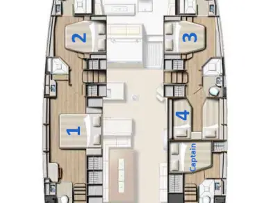 Catamaran rental in Capo d'Orlando - Bali Bali 5.4