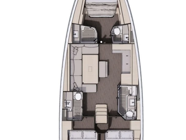 Bareboat Rental Sailboat Dufour with a boat licence