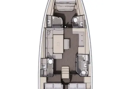 Bareboat Rental Sailboat Dufour with a boat licence