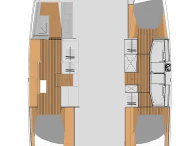 Bareboat Rental Catamaran Fountaine Pajot with a boat licence